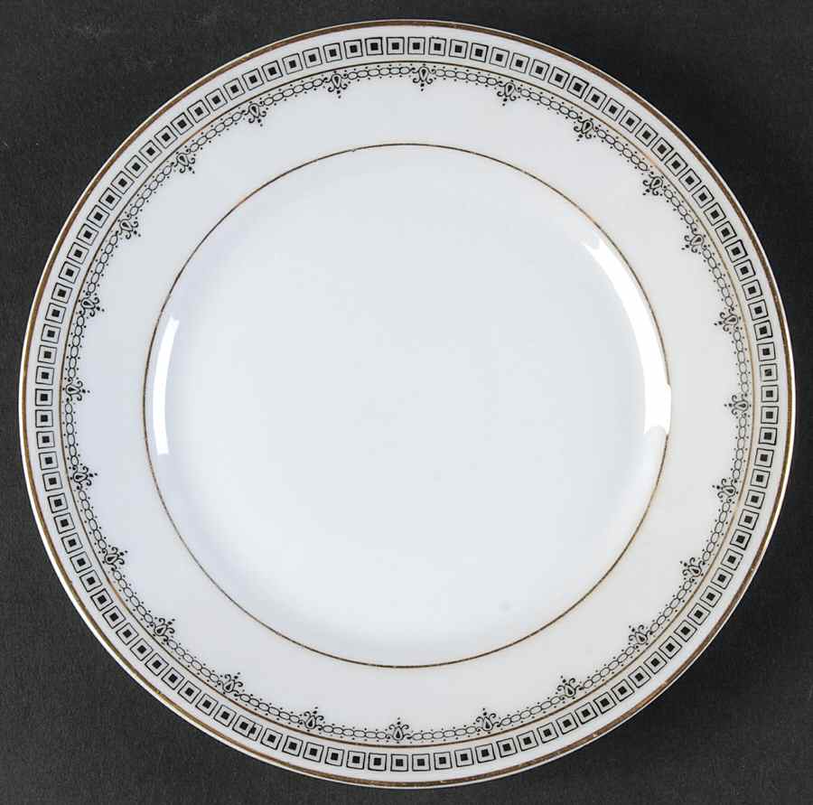 Domino Bread & Butter Plate by Scherzer-1