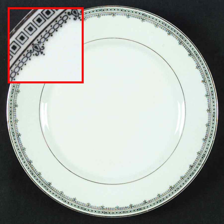 Domino Dinner Plate by Scherzer-1