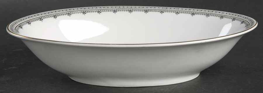 Domino 9" Oval Vegetable Bowl by Scherzer-1