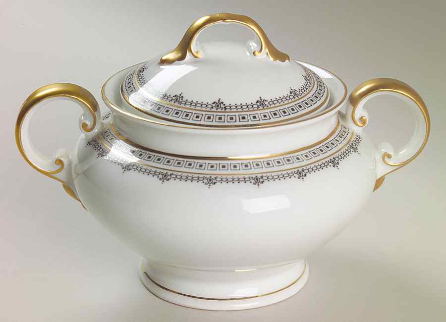 Domino Sugar Bowl & Lid by Scherzer-1