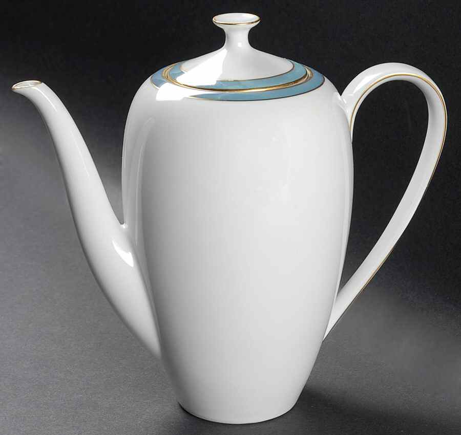 Spring Blue Coffee Pot & Lid by Scherzer-1