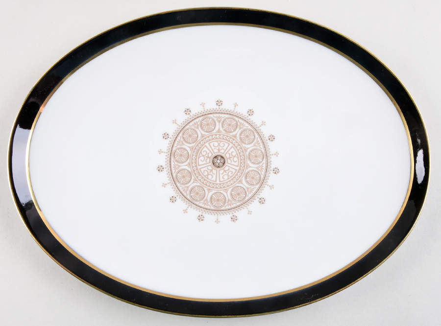Aquarius 12" Oval Serving Platter by Sears-1