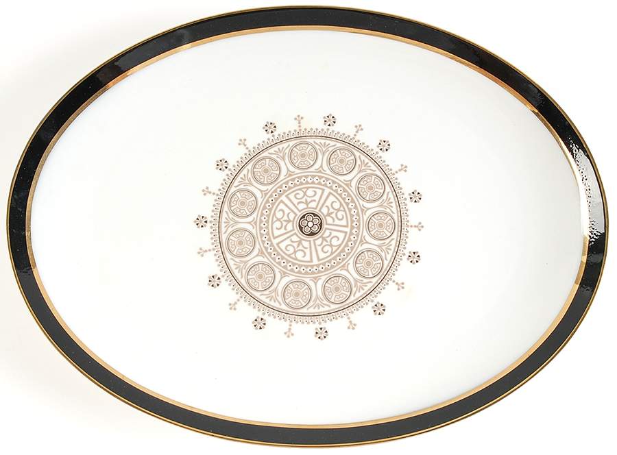Aquarius 14" Oval Serving Platter by Sears-1