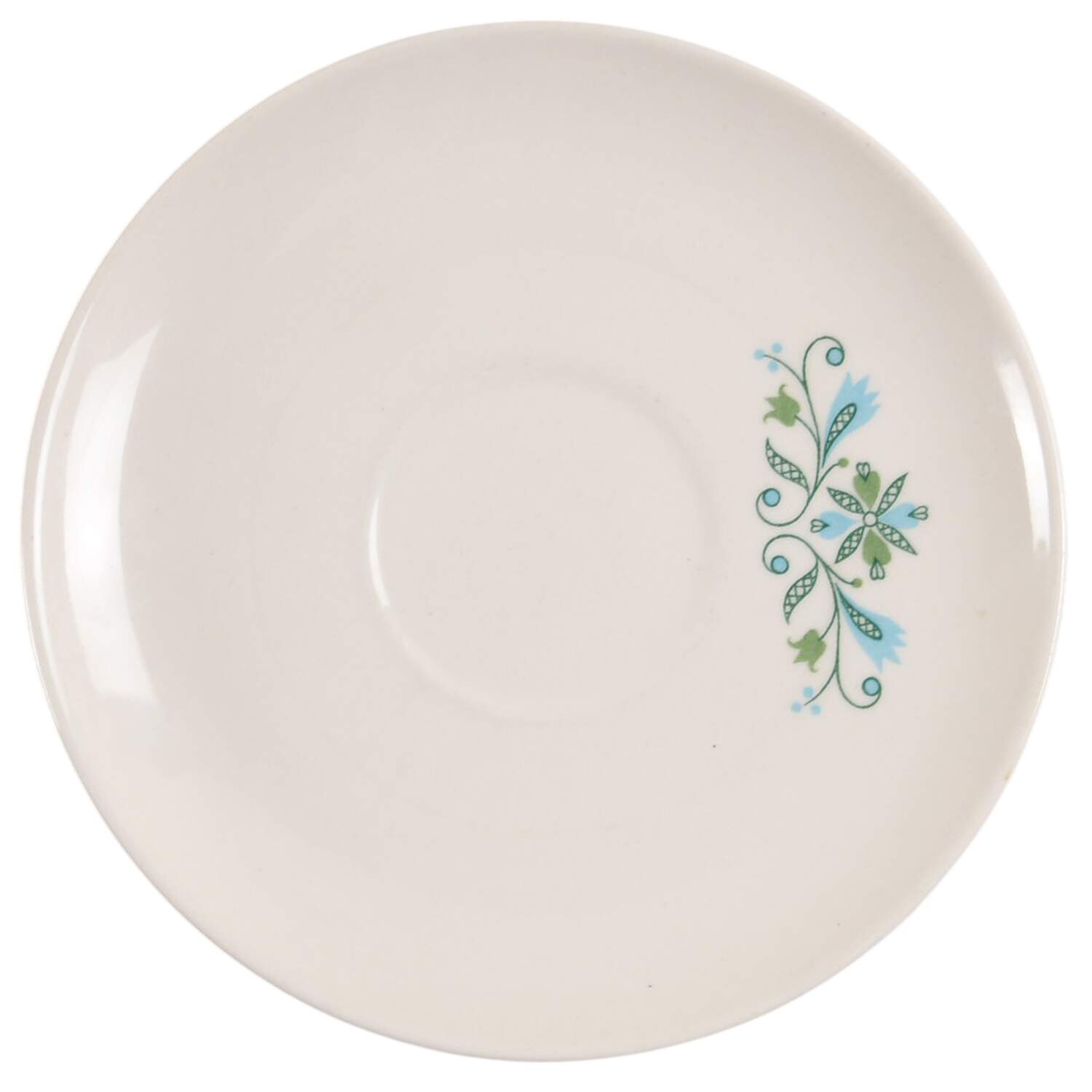 Blue Leaf Saucer by Sears-1