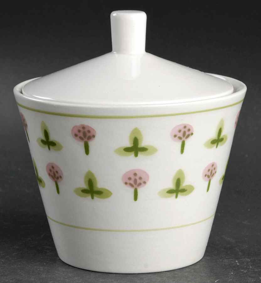 Clover Sugar Bowl & Lid by Sears-1