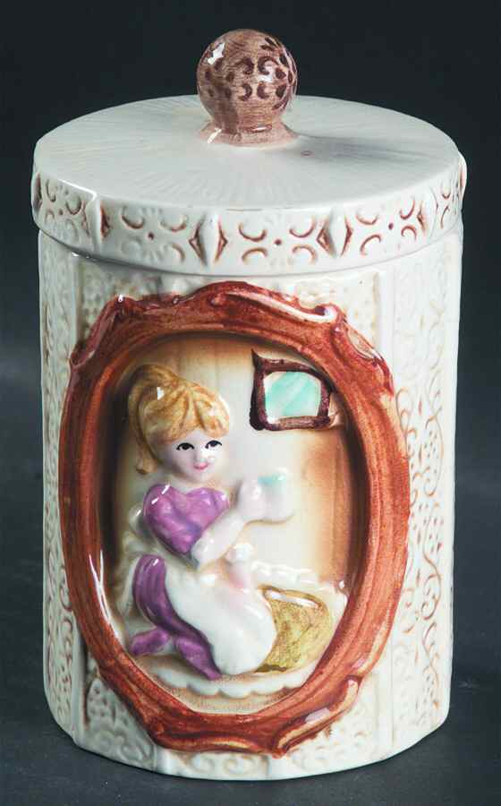 Country Coordinates Tea Canister & Lid by Sears-1