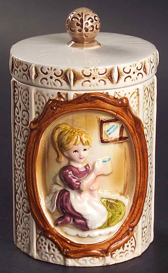Country Coordinates Sugar Bowl & Lid by Sears-1