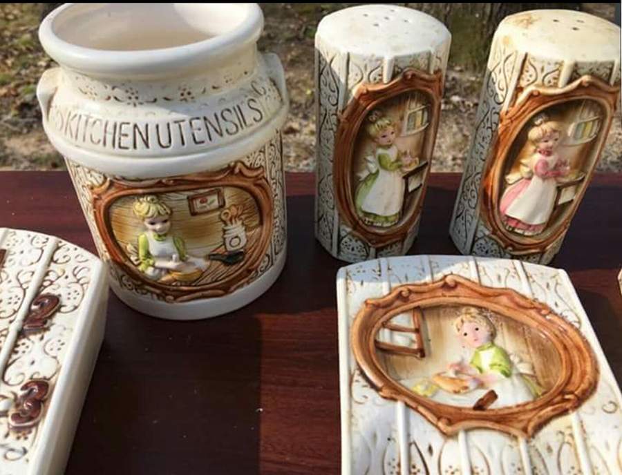 Country Coordinates Utensil Holder by Sears-1
