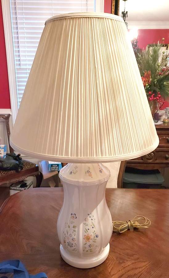 Country French 30" Electric Lamp & Shade by Sears-1