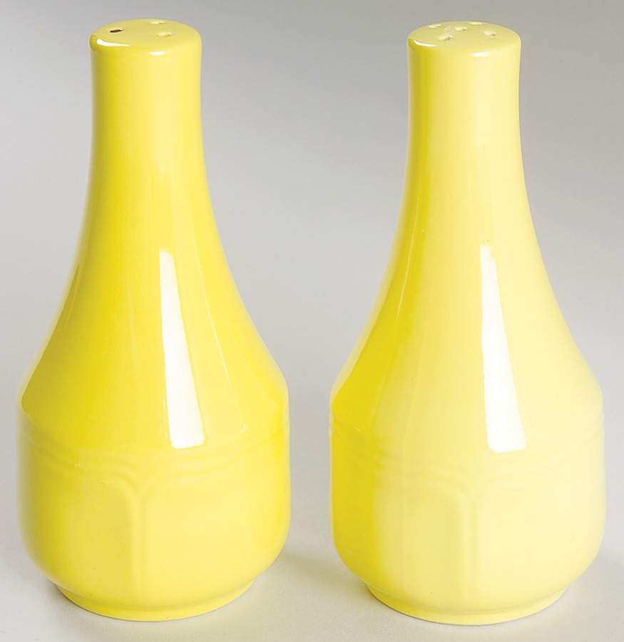 Federalist Lemon Yellow (4236) Salt & Pepper Set by Sears-1