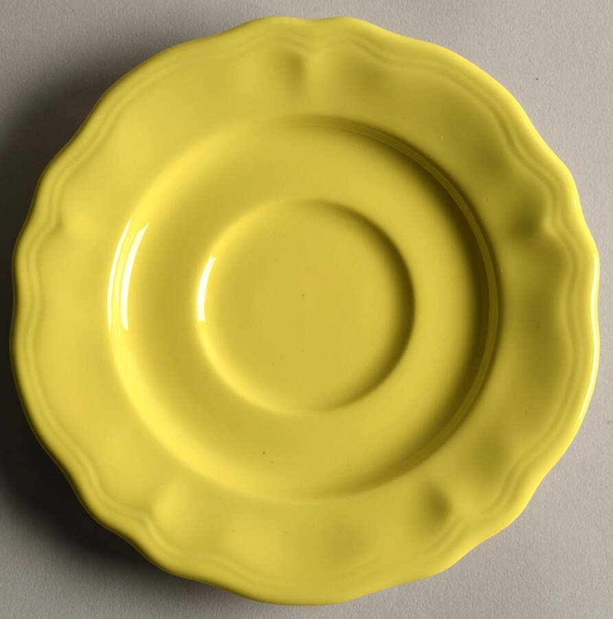 Federalist Lemon Yellow (4236) Saucer by Sears-1