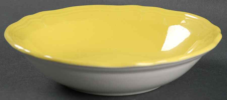 Federalist Lemon Yellow (4236) Coupe Cereal Bowl by Sears-1