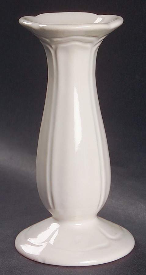 Federalist White 6" Candlestick by Sears-1