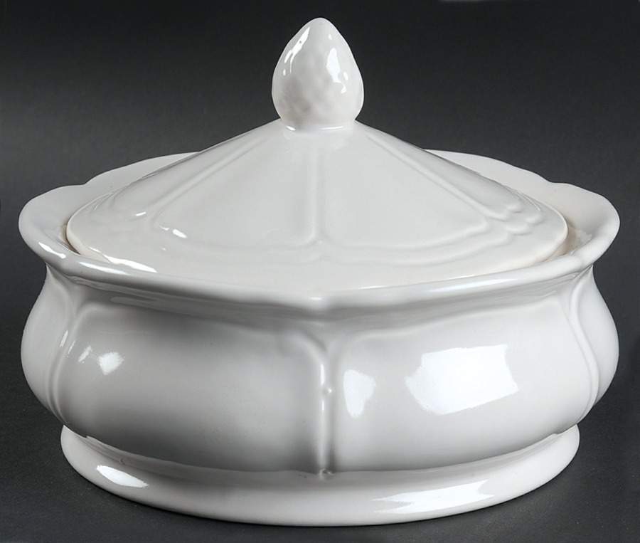 Federalist White 1 Qt Round Covered Casserole by Sears-1