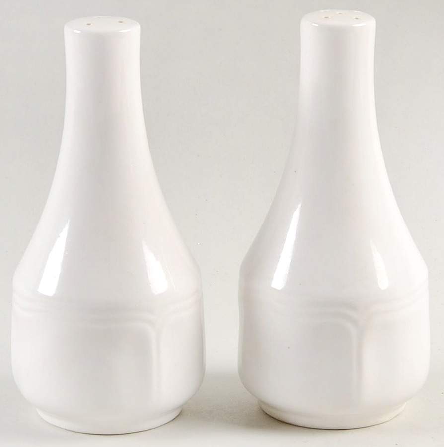Federalist White Salt & Pepper Set by Sears-1
