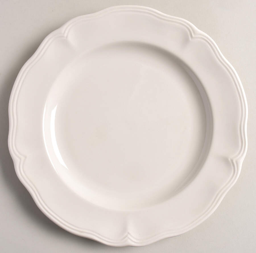 Federalist White Dinner Plate by Sears-1