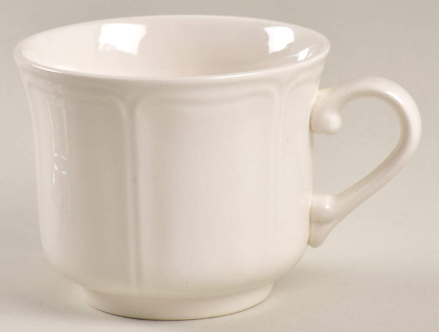 Federalist White Flat Cup by Sears-1