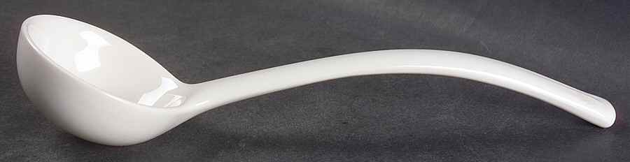 Federalist White Tureen Ladle by Sears-1