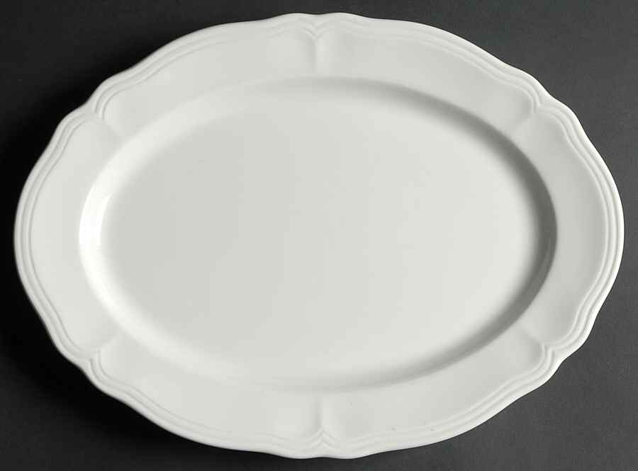 Federalist White 13" Oval Serving Platter by Sears-1