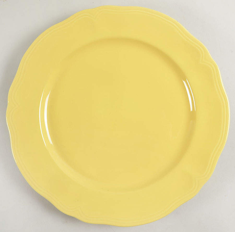 Federalist Buttercup Yellow (4239) 12" Chop Plate (Round Platter) by Sears-1