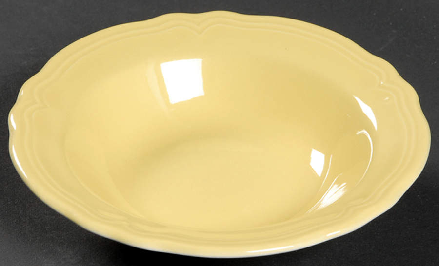 Federalist Buttercup Yellow (4239) Rim Fruit/Dessert (Sauce) Bowl by Sears-1
