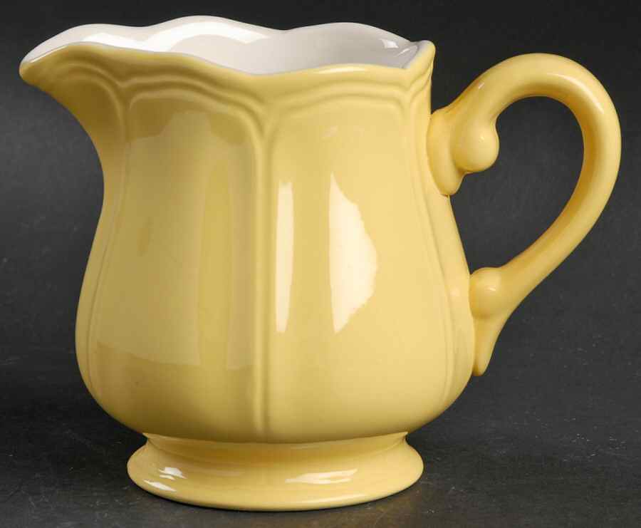 Federalist Buttercup Yellow (4239) Creamer by Sears-1