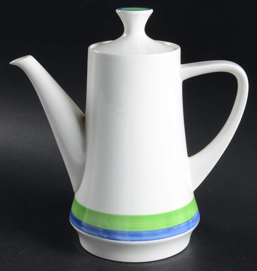 Floral Ring Coffee Pot & Lid by Sears-1