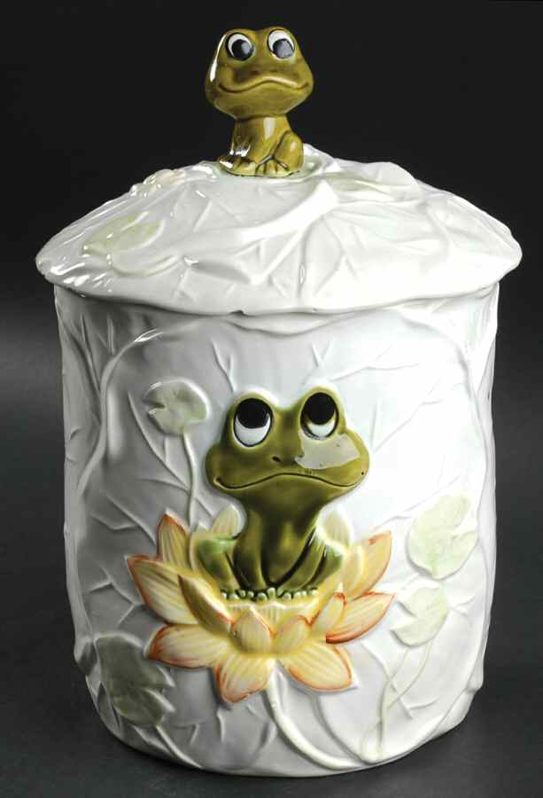 Frog Family Extra Large Canister & Lid by Sears-1