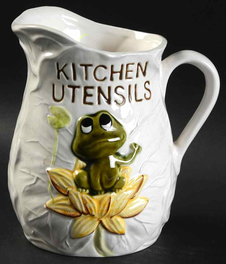 Frog Family Utensil Holder by Sears-1