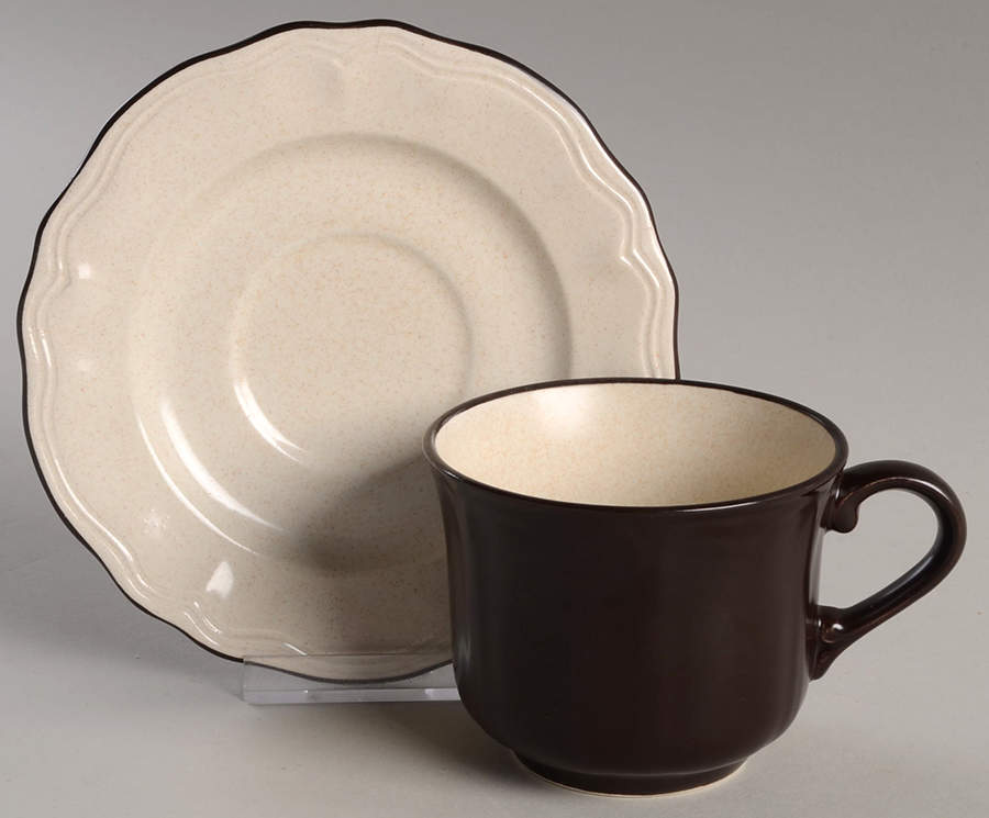 Hearthside Flat Cup & Saucer Set by Sears-1