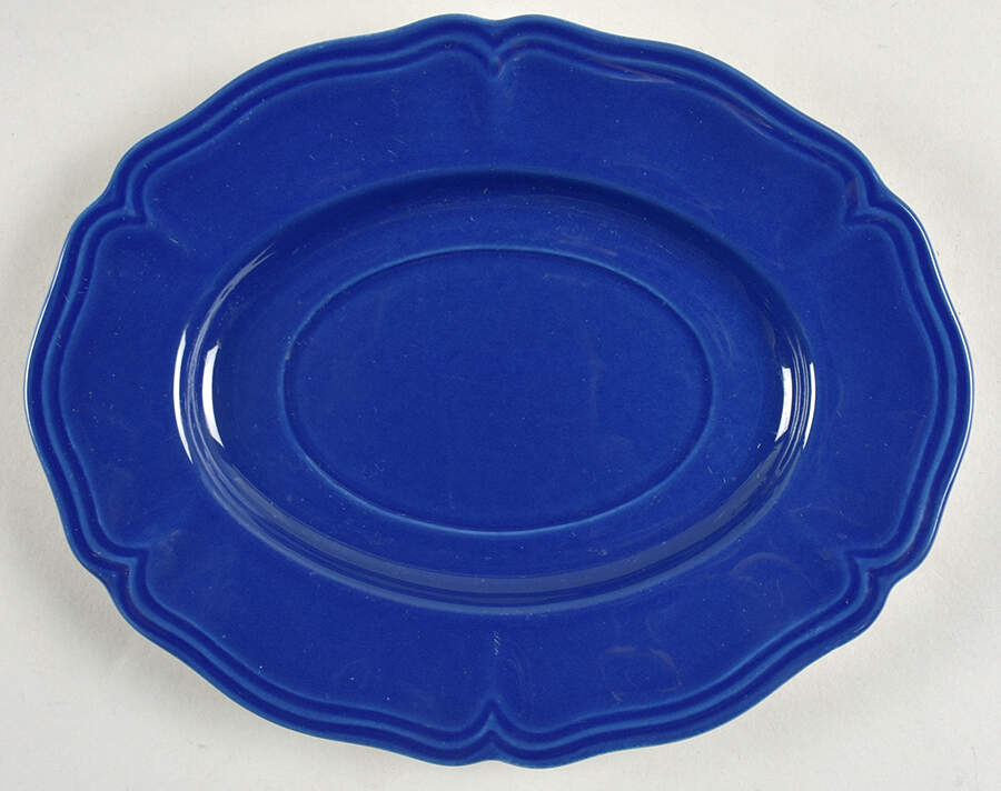 Lancaster Calico Blue Underplate for Gravy Boat by Sears-1