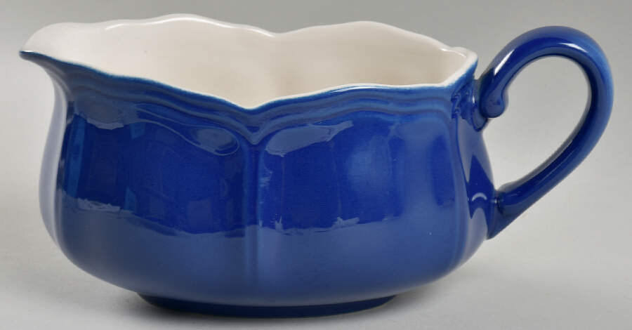 Lancaster Calico Blue Gravy Boat by Sears-1