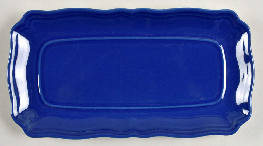 Lancaster Calico Blue 1/4 Lb Butter No Lid by Sears-1