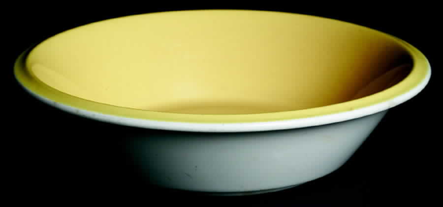 Lemon Gingham Coupe Soup Bowl by Sears-1