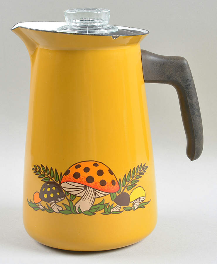 Merry Mushroom Percolator & Lid w/Drip by Sears-1