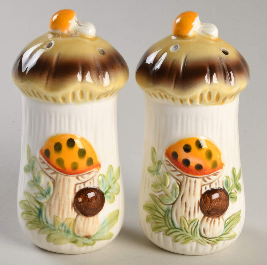 Merry Mushroom Salt & Pepper Set by Sears-1