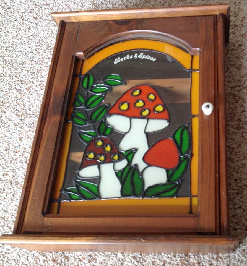 Merry Mushroom Wood Spice Cabinet by Sears-1