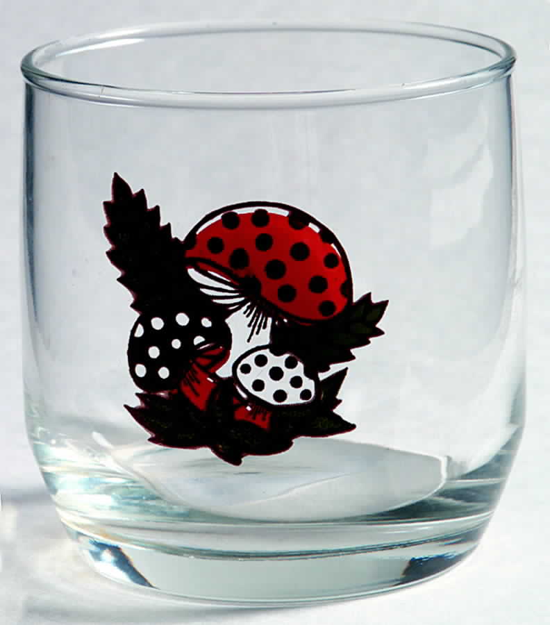 Merry Mushroom Glassware Rocks/Juice by Sears-1