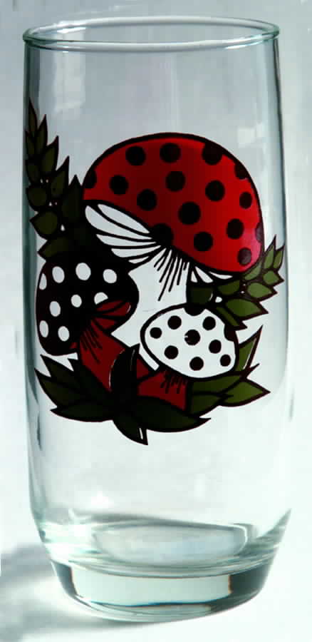 Merry Mushroom Glassware Flat Tea by Sears-1