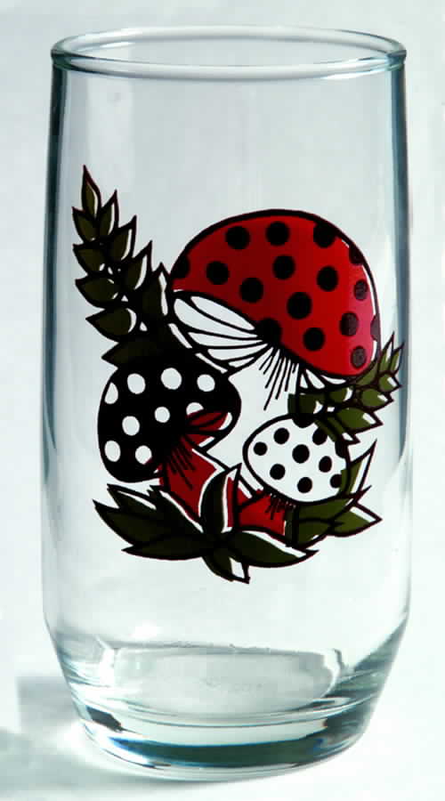 Merry Mushroom 14 Oz Glassware Tumbler by Sears-1