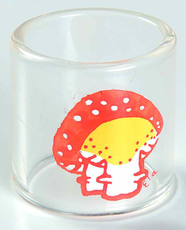 Merry Mushroom Glassware Napkin Ring by Sears-1