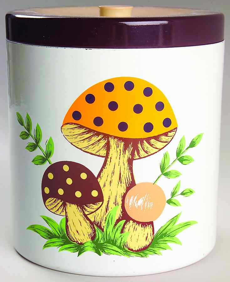 Merry Mushroom Extra Large Plastic Canister & Lid by Sears-1