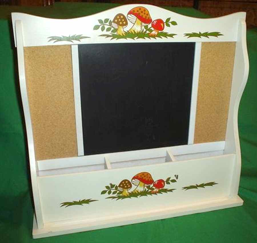 Merry Mushroom Chalk Board/Memo/Letter Holder by Sears-1