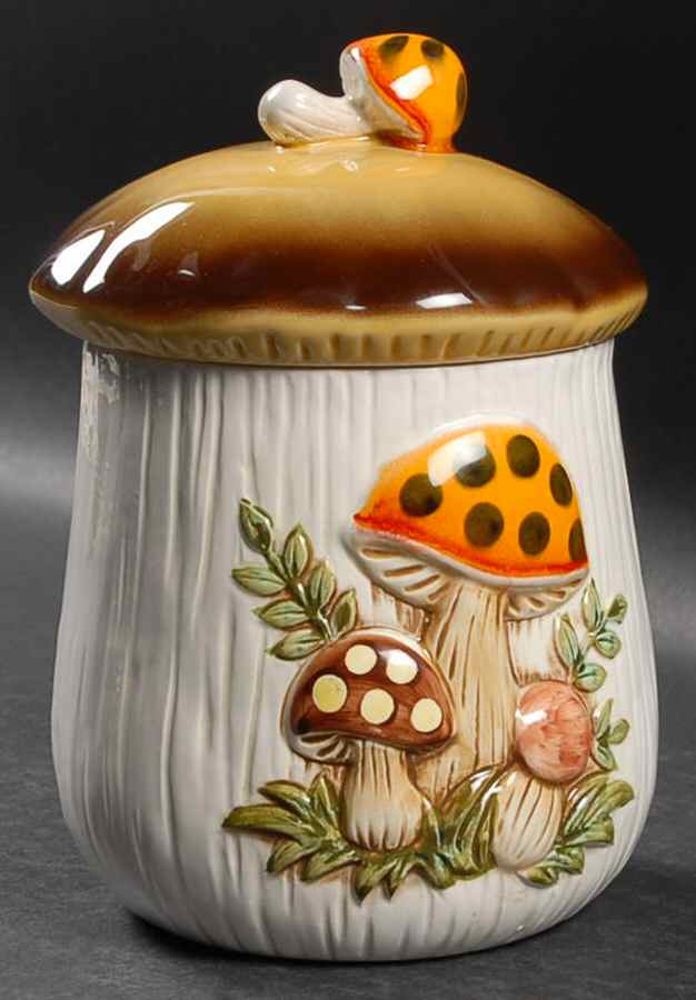 Merry Mushroom Medium Canister & Lid by Sears-1