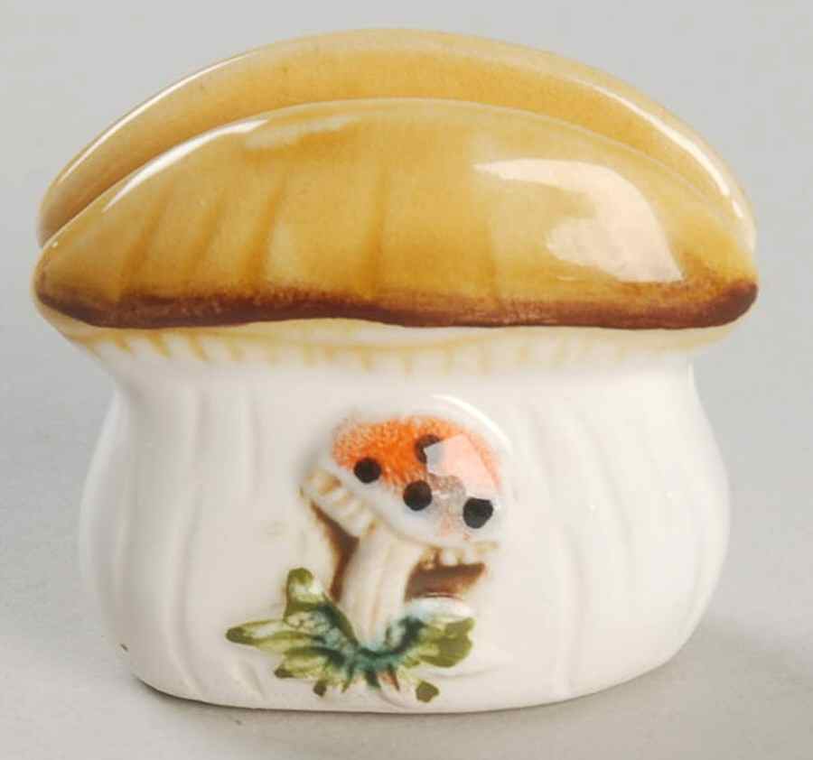Merry Mushroom Miniature Ornamental Napkin Holder by Sears-1