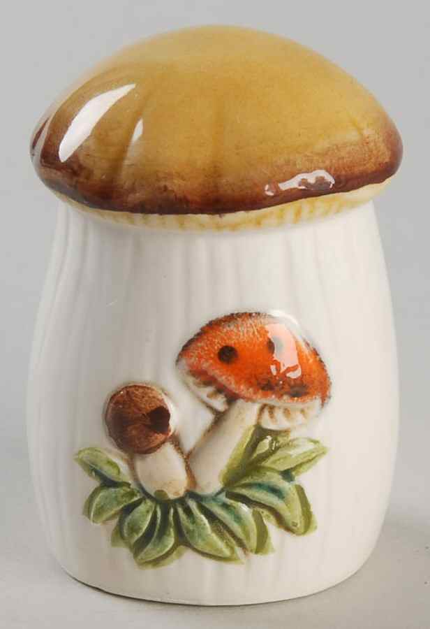 Merry Mushroom Miniature Ornamental Canister by Sears-1
