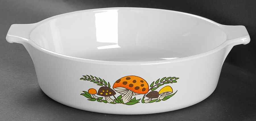 Merry Mushroom 1 Qt Round Casserole No Lid by Sears-1