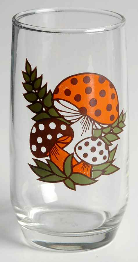Merry Mushroom 12 Oz Glassware Tumbler by Sears-1