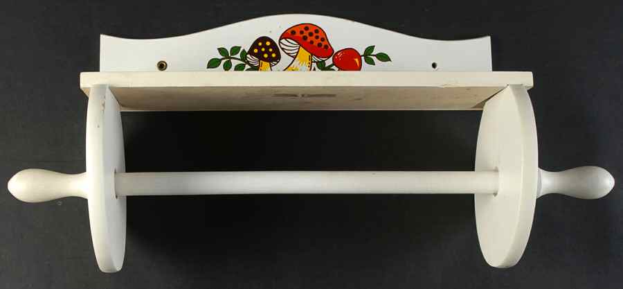 Merry Mushroom Wood Hanging Paper Towel Holder by Sears-1