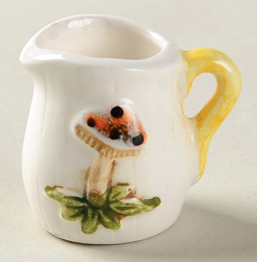 Merry Mushroom Miniature Ornamemtal Creamer by Sears-1